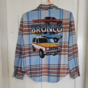 Bronco Graphic Plaid Shirt